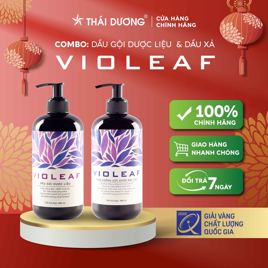 Bộ dầu gội & dầu xả Violeaf 480ml - Sao Thái Dương