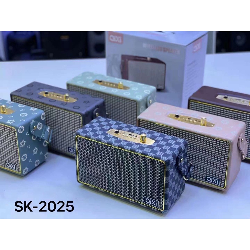Loa xách tay Qixi SK-2025 nghe âm thanh cực hay bass ấm tặng kèm micro