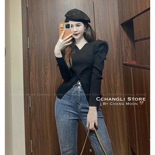 Quần bò loe cho nữ xẻ ống