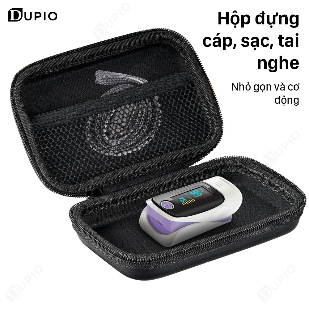 Hộp đựng cáp sạc tai nghe DUPIO HD03 ngăn chứa rộng rãi đa năng thuận tiện