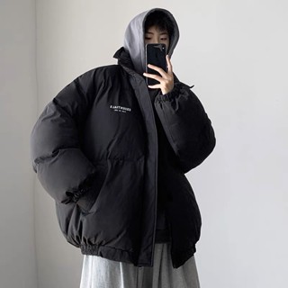 Áo Khoác Phao Béo Basic Unisex Đại Hàn in chữ siêu ấm nam nữ  mặc được Áo khoác phao in chữ Hàn quốc phong cách ullzang