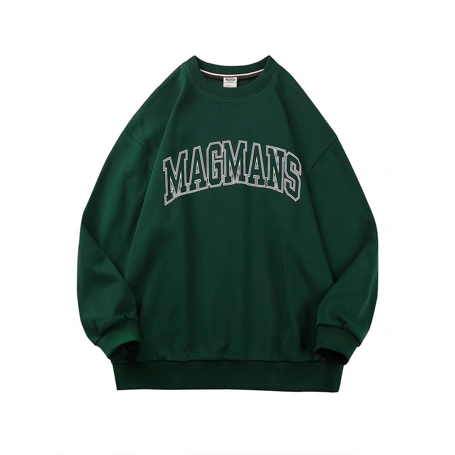 WISH UP Áo Sweater Cổ Tròn In Chữ Phong Cách Mỹ Thời Trang Mùa Thu 2022 Mới Cho Nam