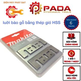 Set 2 luỡi bào gỗ bằng thép gió HSS thay thế phù hợp cho các dòng mày bào điện chuyên dụng