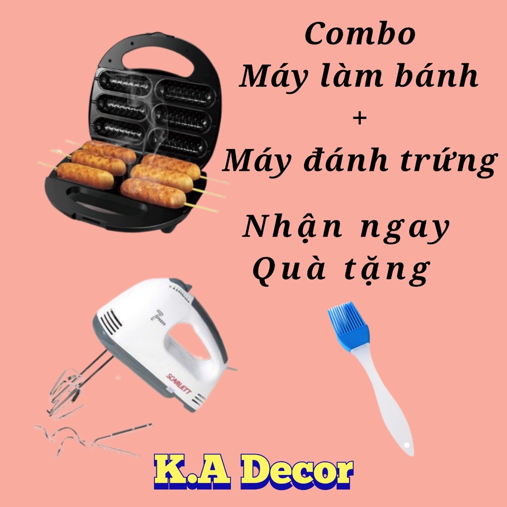 Máy làm bánh Hotdog Nikai/Sokany KJ-110 Kèm Máy đánh trứng 7 tốc độ