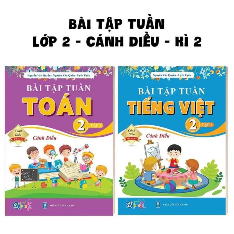 Sách - Combo Bài Tập Tuần Toán Và Tiếng Việt Lớp 2 - Cánh Diều - Học Kỳ 2