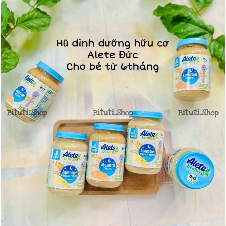 Hũ dinh dưỡng ăn dặm hữu cơ ALETE Đức cho bé từ 6tháng - Bituti Shop