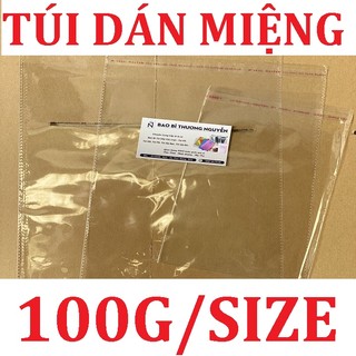 100G Túi Kiếng OPP dán miệng, Đựng Linh Kiện, Phụ Kiện, Ốp Lưng, Bao Lì Xì, Bao Bì Thương Nguyễn