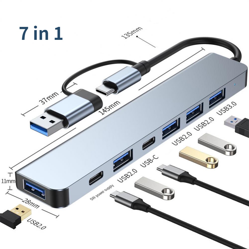 Bộ Chia Nhiều Cổng USB Type C 3.0 2.0 PD SD TF Cho Lenovo Xiaomi Macbook Pro PC