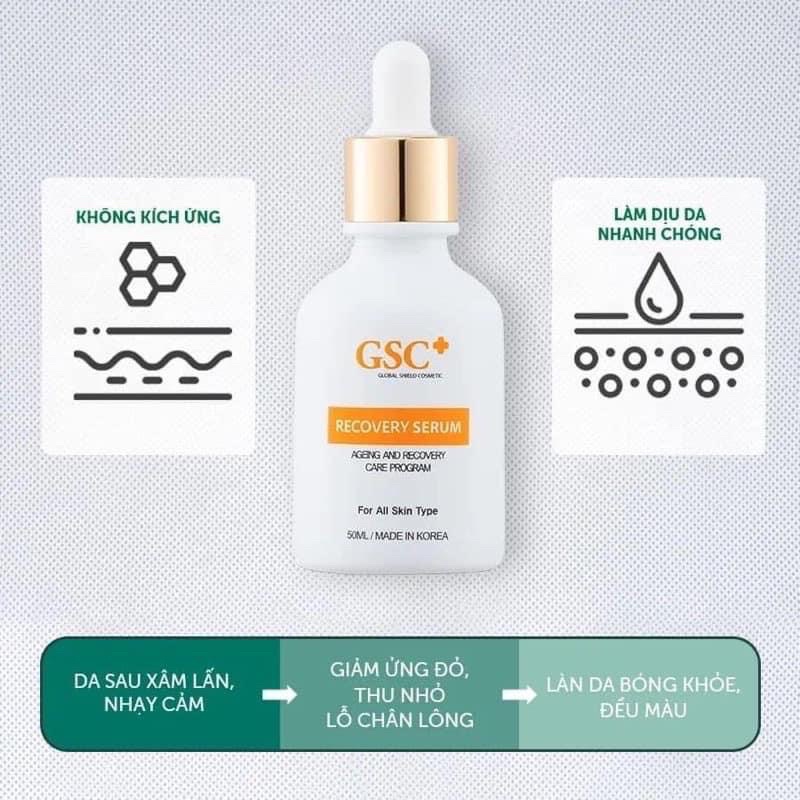 Tinh chất phục hồi GSC - Recovery serum  - Tái tạo phục hồi làn da hư thương, dưỡng sau khi phun xăm môi
