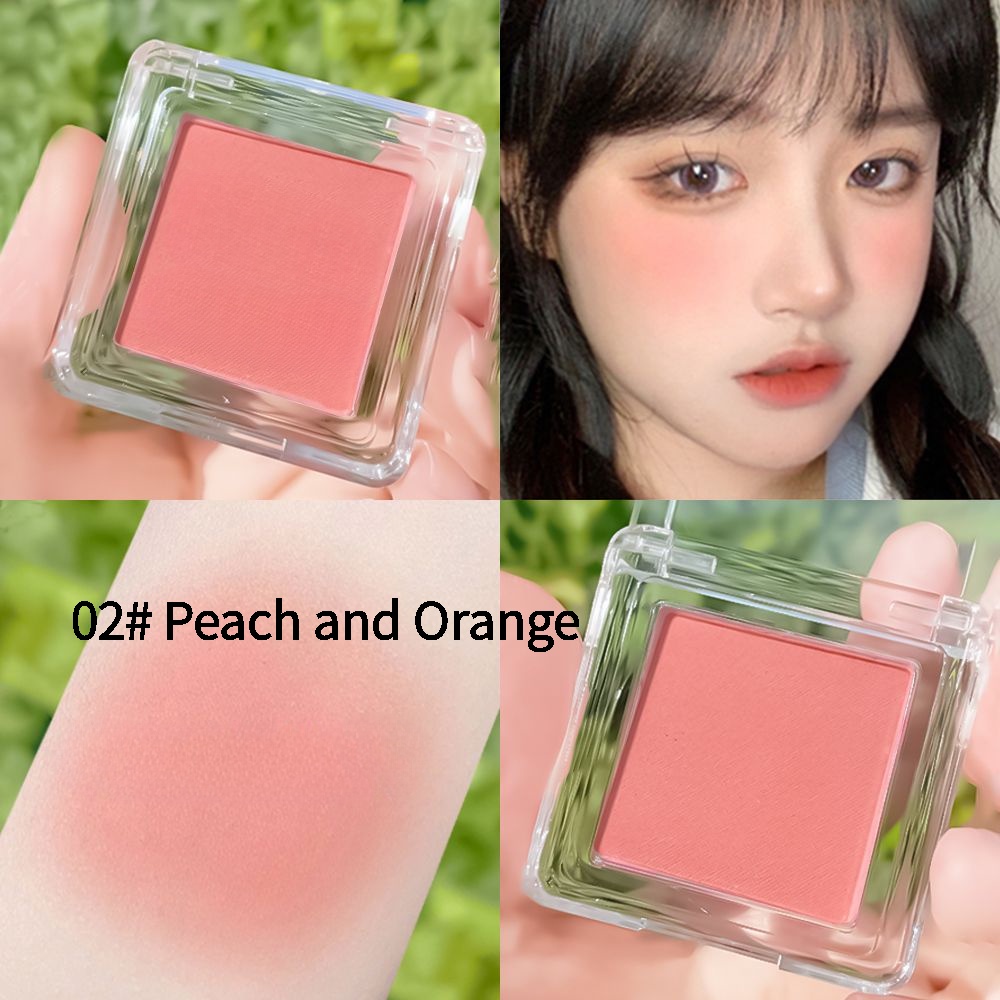 Monochrome Phấn Má Hồng Đơn Sắc Màu Trắng Thuần Khiết Tự Nhiên Tinh Khiết Làm Sáng Da Lì Ánh Sáng Rẻ Cho Nữ