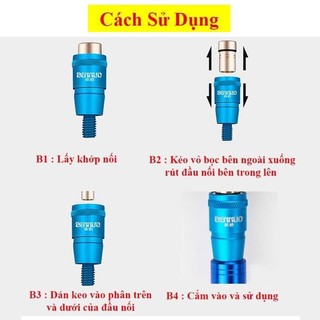 Đầu nối khớp vợt-phun#kiện#câu#cá#câu#đài