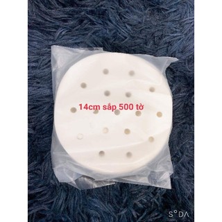 Giấy nến đục lỗ dimsum hongkong 11cm 12,5cm,13cm,14cm