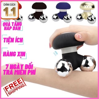 Máy massage mini 3 chân kim cương với thiết kế nhỏ gọn mang đi du lịch, massage thư giãn tại nhà