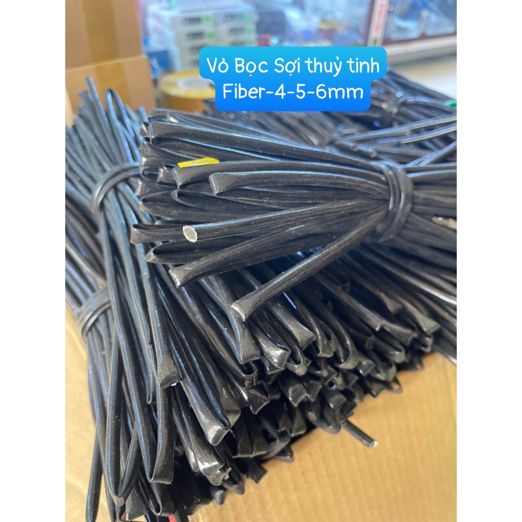 Ống Fiber_ống luồn dây điện chống cháy sợi thủy tinh 2mm 3mm 4mm 5mm 6mm(1 mét)