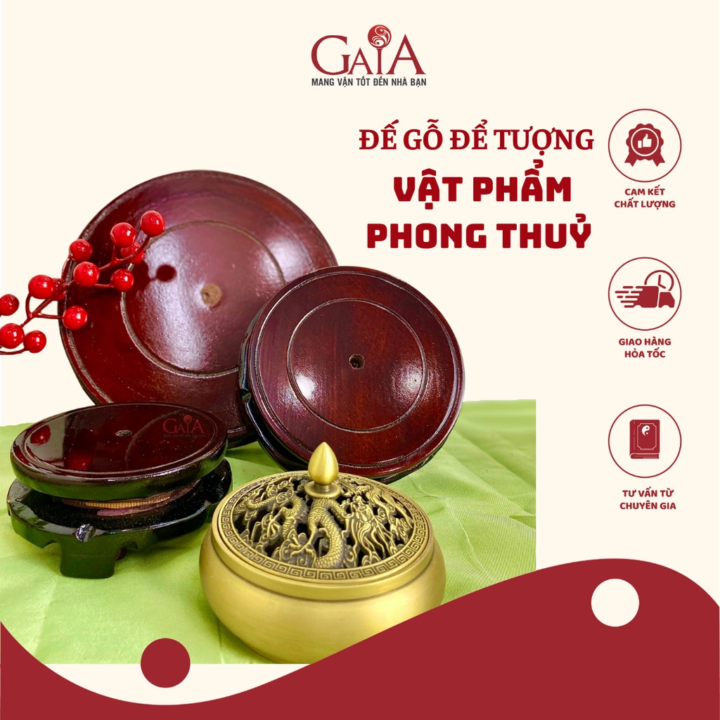 Đôn gỗ, đế gỗ để tượng vật phẩm phong thuỷ