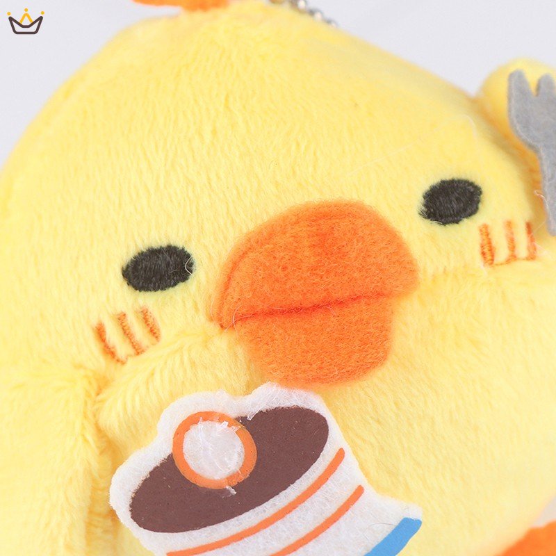 Mới Móc Khóa Hình Gà Nhồi Bông 7CM Dễ Thương