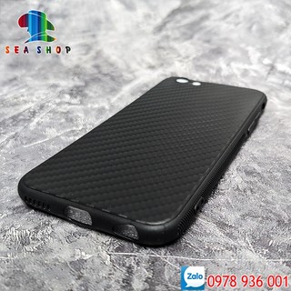 Ốp lưng iPhone 6 - 6S Nhựa dẻo - Vân Carbon chống trơn trượt