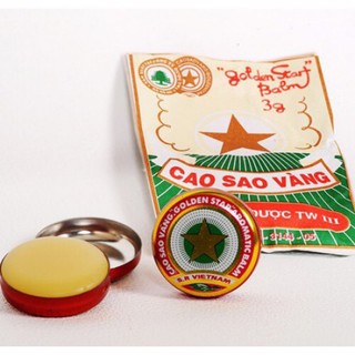 [CHÍNH HÃNG ] Cao Sao Vàng ( Dầu Cù Là) Dược TW3 - 3gr