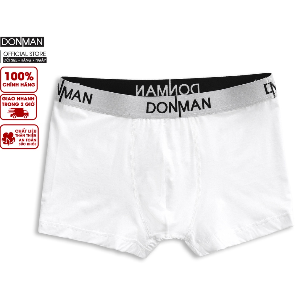 Quần lót boxer nam cao cấp DONMAN chất Bambo mềm mịn, co giãn cao cấp, kháng khuẩn tốt - QL04