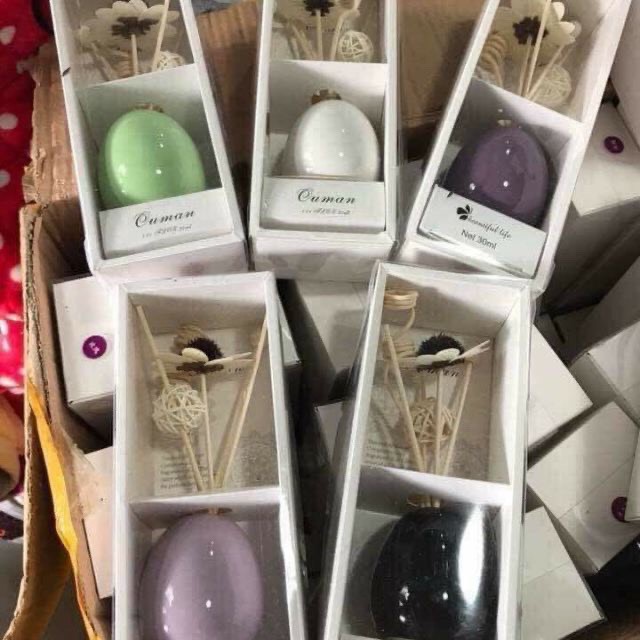 Tinh dầu thơm phòng nguyên liệu thiên nhiên, Nước hoa thơm phòng có que khuếch tán hương thơm