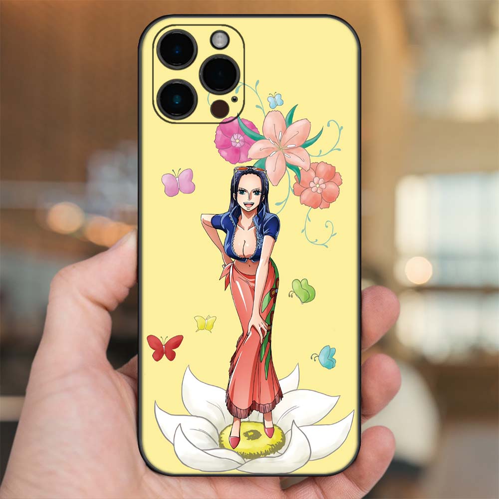 Ốp lưng iPhone 12 Pro Max dẻo đen cạnh vuông in hình Nico Robin One Piece Đảo Hải Tặc
