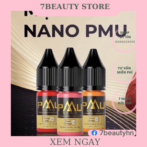 [ Giá Sỉ ] Mực Nano PMU Chính Hãng Cao Cấp, Mực PMU Bám Nhanh Bong Đậm 10 ML