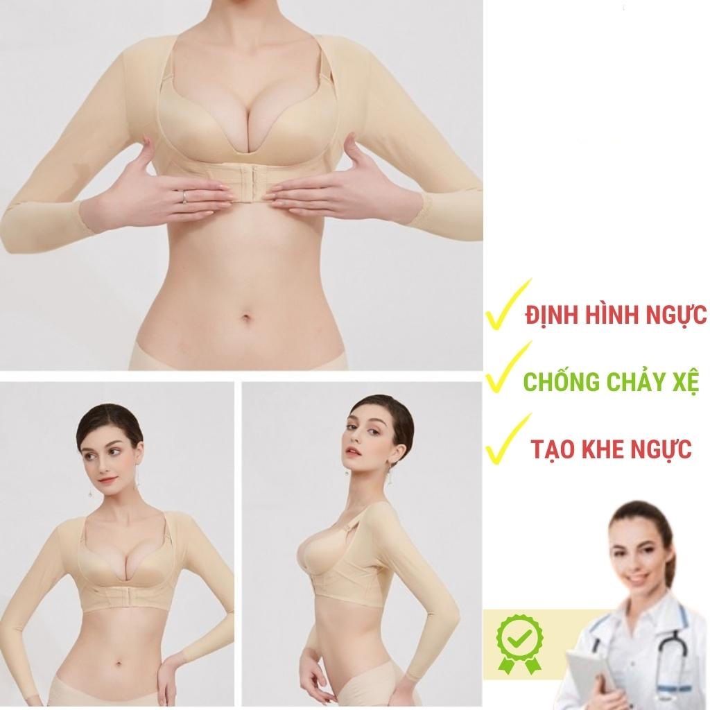 Áo Gen Bắp Tay Lưng Vai Nách Hỗ Trợ Nâng Ngực Sau Phẫu Thuật Cho Vòng 1 Thon Gọn