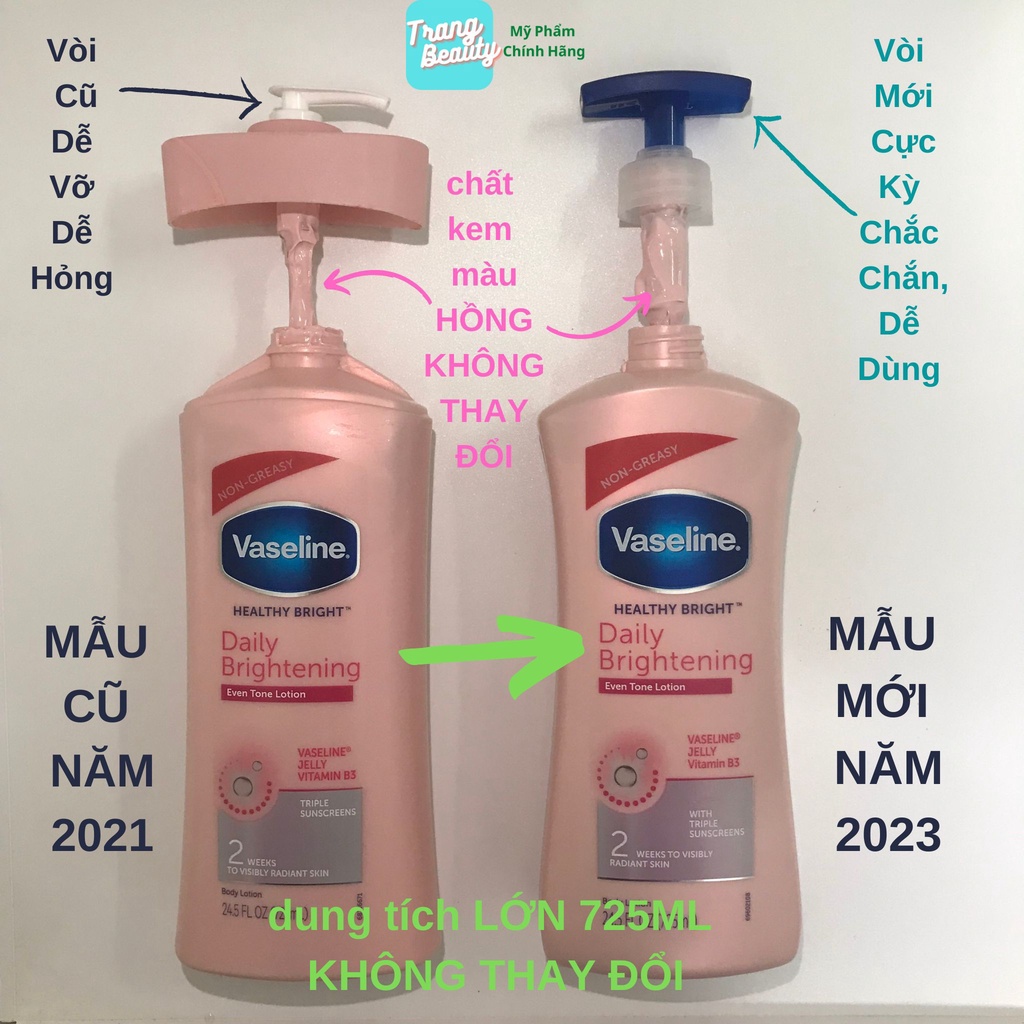 COMBO Dưỡng Trắng Chăm Sóc Phục Hồi Da Vaseline 725ml Kết Hợp Muối Tẩy Tế Bào Chết Bò Sữa Thái Lan | BigBuy360 - bigbuy360.vn