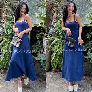 Đầm 2s thun dày dáng xoè dài 3 màu freesize Pumi 13786
