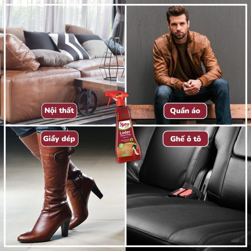 Bảo Dưỡng Đồ Da POLIBOY Làm Bóng Túi Da, Giày Da, Làm Mới Ghế Da Ô Tô, Sofa Da