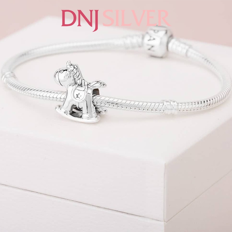 Charm bạc 925 cao cấp, hàng chuẩn bạc - Charm Bruno the Unicorn Rocking Horse thích hợp để mix vòng tay charm - DN357