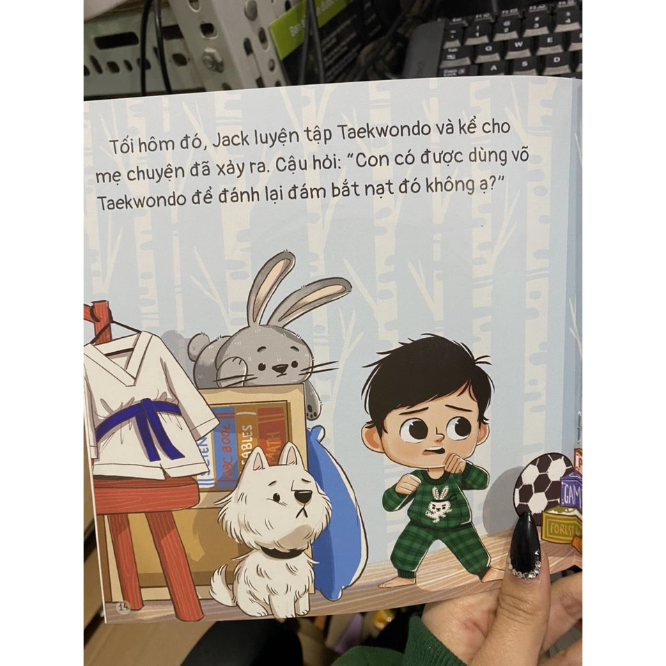 Sách - Những câu chuyện tò mò của bé : Con có thể đánh trả khi bị bắt nạt không ? ( Đinh Tị )