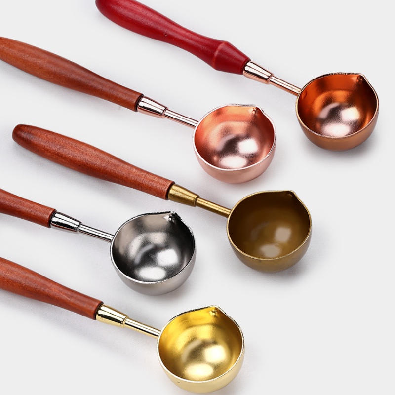 Stitchintime vintage stamp spoon wax pellet heating tool melting wax spoon