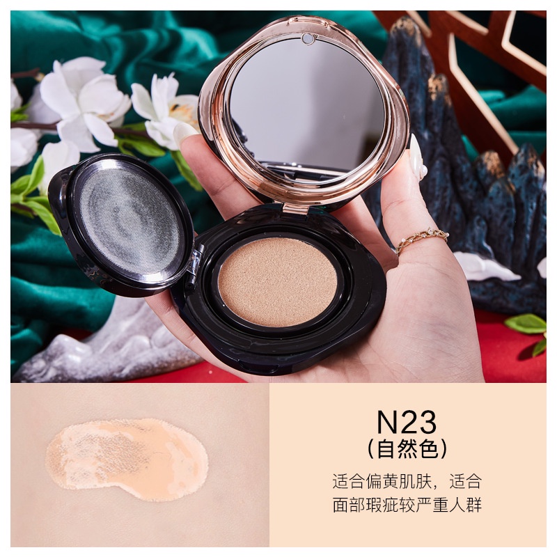 Kem Nền Saya Beauty Air Cushion Foundation Trang Điểm Dưỡng Ẩm Làm Sáng Kèm 2 lõi thay thế