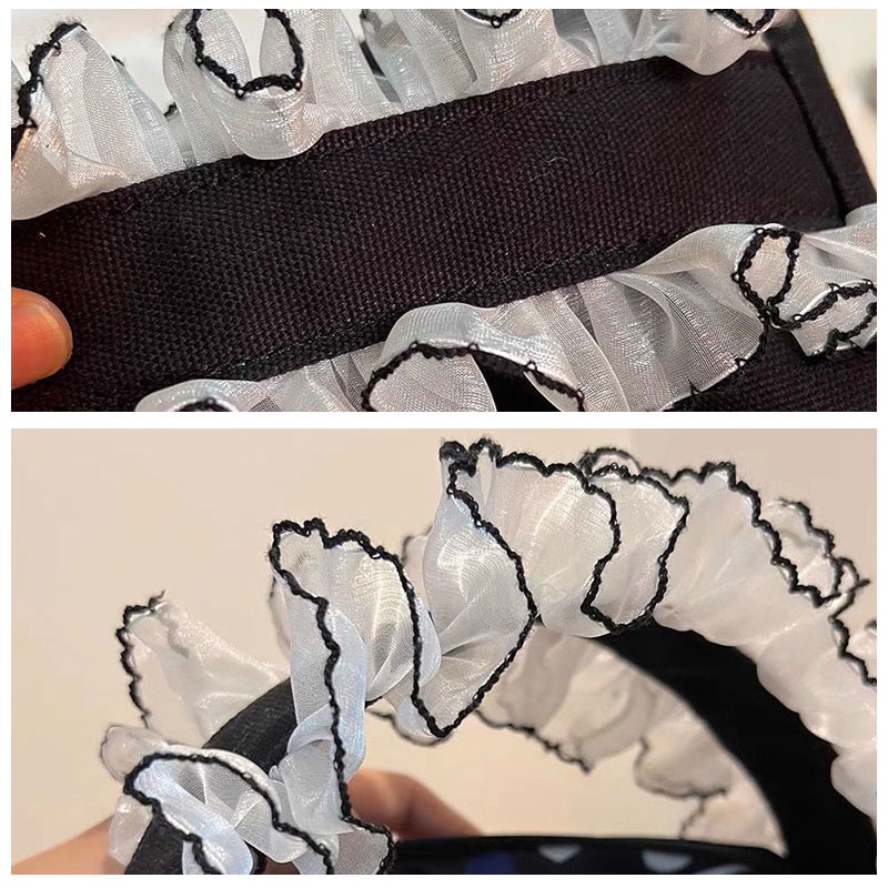 One Túi Đựng Đồ Ăn Trưa / Mỹ Phẩm Bằng Vải canvas Phối Ren Xinh Xắn Tiện Dụng