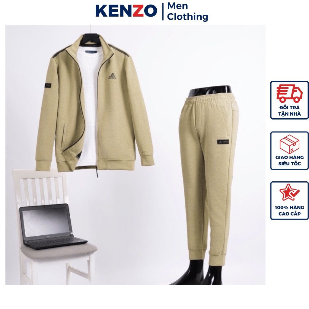Bộ thu đông nam bền đẹp chuẩn form Adidas cao cấp Hàng Loại 1 Kenzo KZ887 Bộ thể thao nam thu đông d