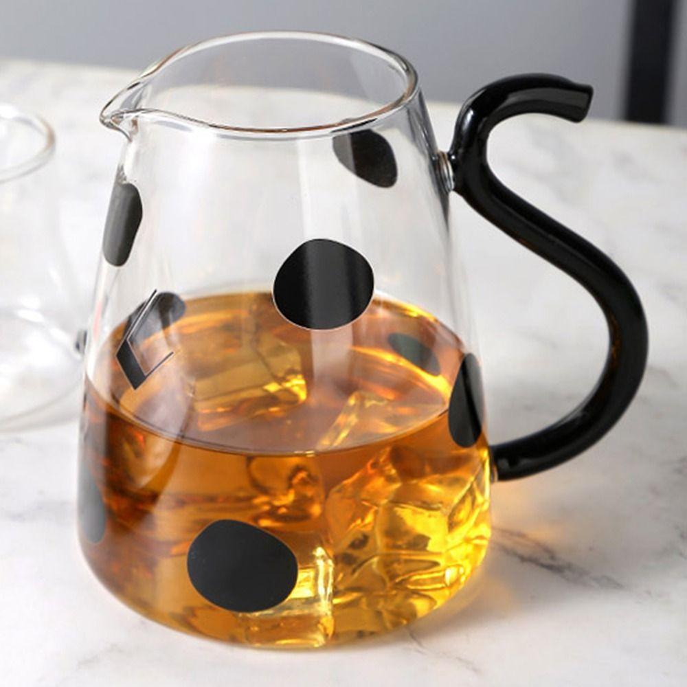 LONTIME Bộ Ấm Trà Bằng Thủy Tinh Trong Suốt Họa Tiết Hoạt Hình Xinh Xắn