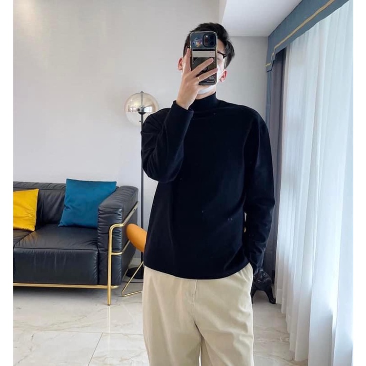 Áo thun Giữ Nhiệt Tay dài nam Ultra Warm siêu ấm, thoáng khí, Tay dài cổ cao 3 phân