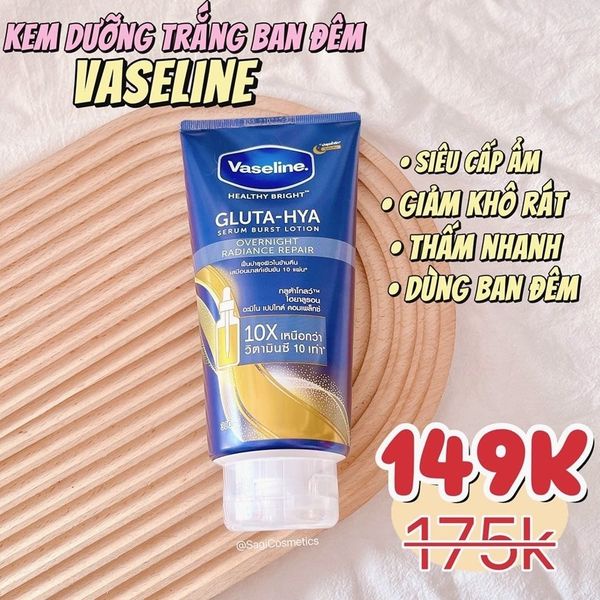 Kem dưỡng thể trắng da Vaseline hồng - 750ml