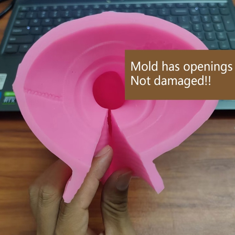 Khuôn Silicone Làm Xà Phòng Hình Đầu Người Độc Đáo