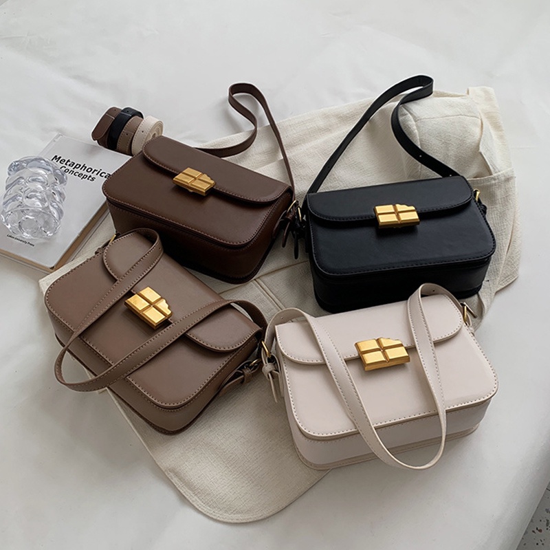 Túi Đeo Chéo Hình Vuông Nhỏ Đơn Giản Dễ Phối Đồ Thời Trang Cho Nữ