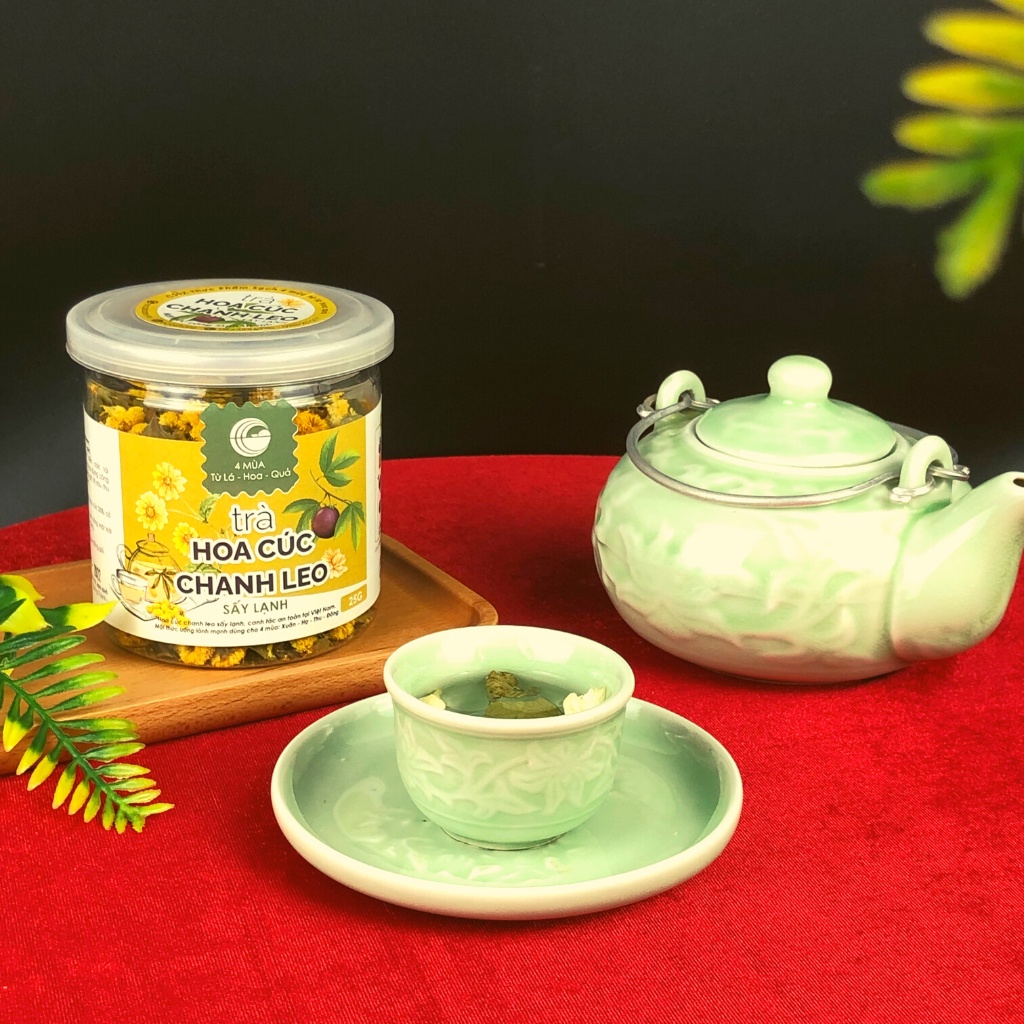 Trà Hoa Cúc Chanh Leo / Trà Bạc Hà Hoa Nhài Trà Tết Mật Ong Cao Cấp Ngủ Ngon Tốt Cho Sức Khỏe Pencilstore