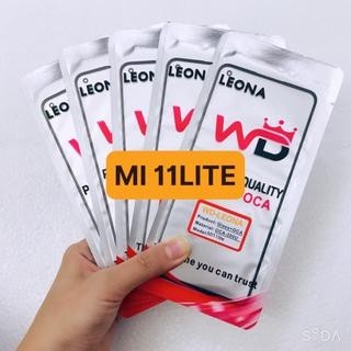 Kính xiaomi redmi mi 11 lite có keo oca