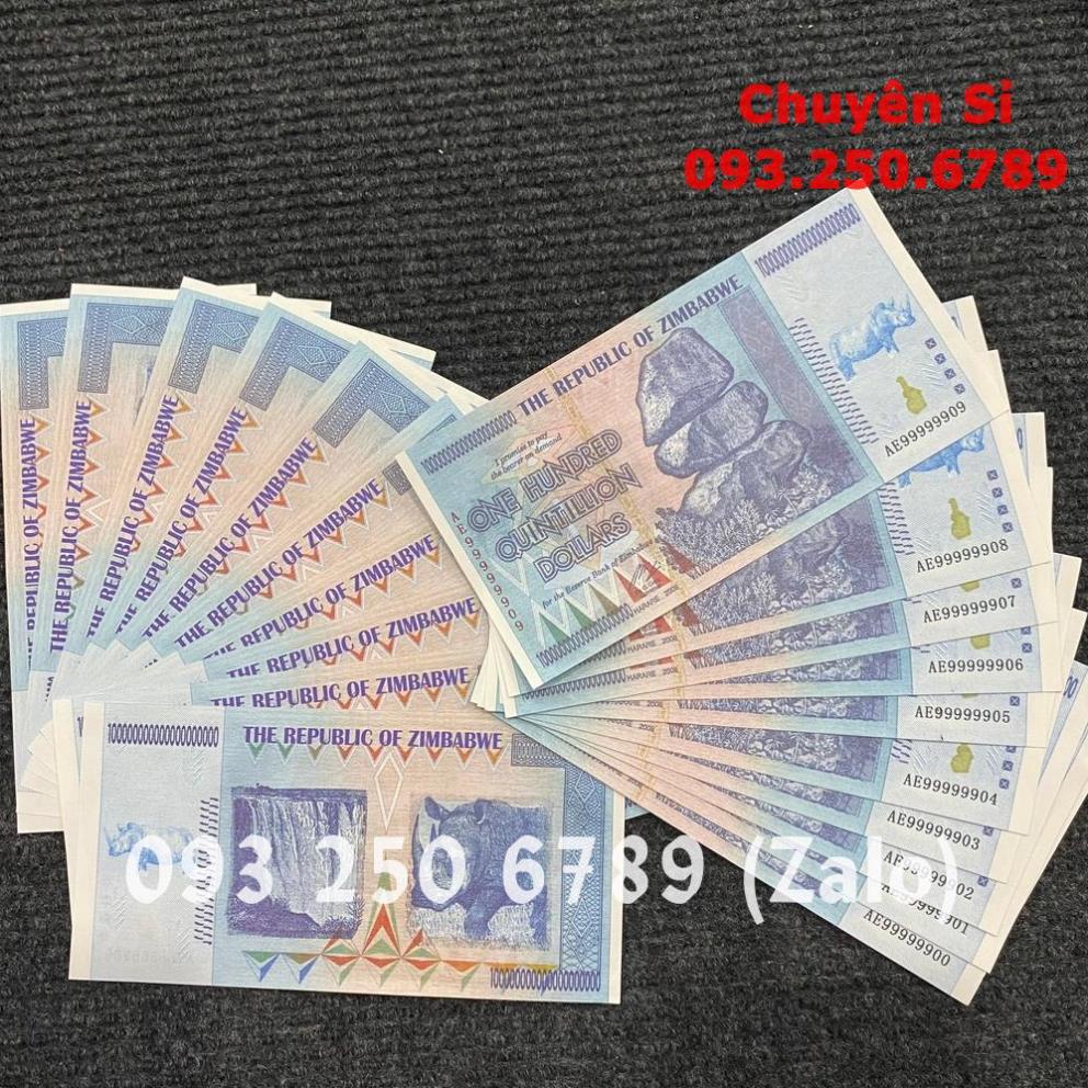 [HỎA TỐC] Tờ tiền lưu niệm Zimbabwe 100 TRIỆU Tỷ Đô la siêu khủng , cực độc làm quà tặng , lì xì Tết , Quà Tết
