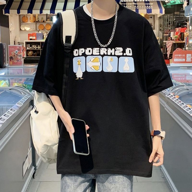 Áo thun tay lỡ unisex vịt OPDERM 2.0