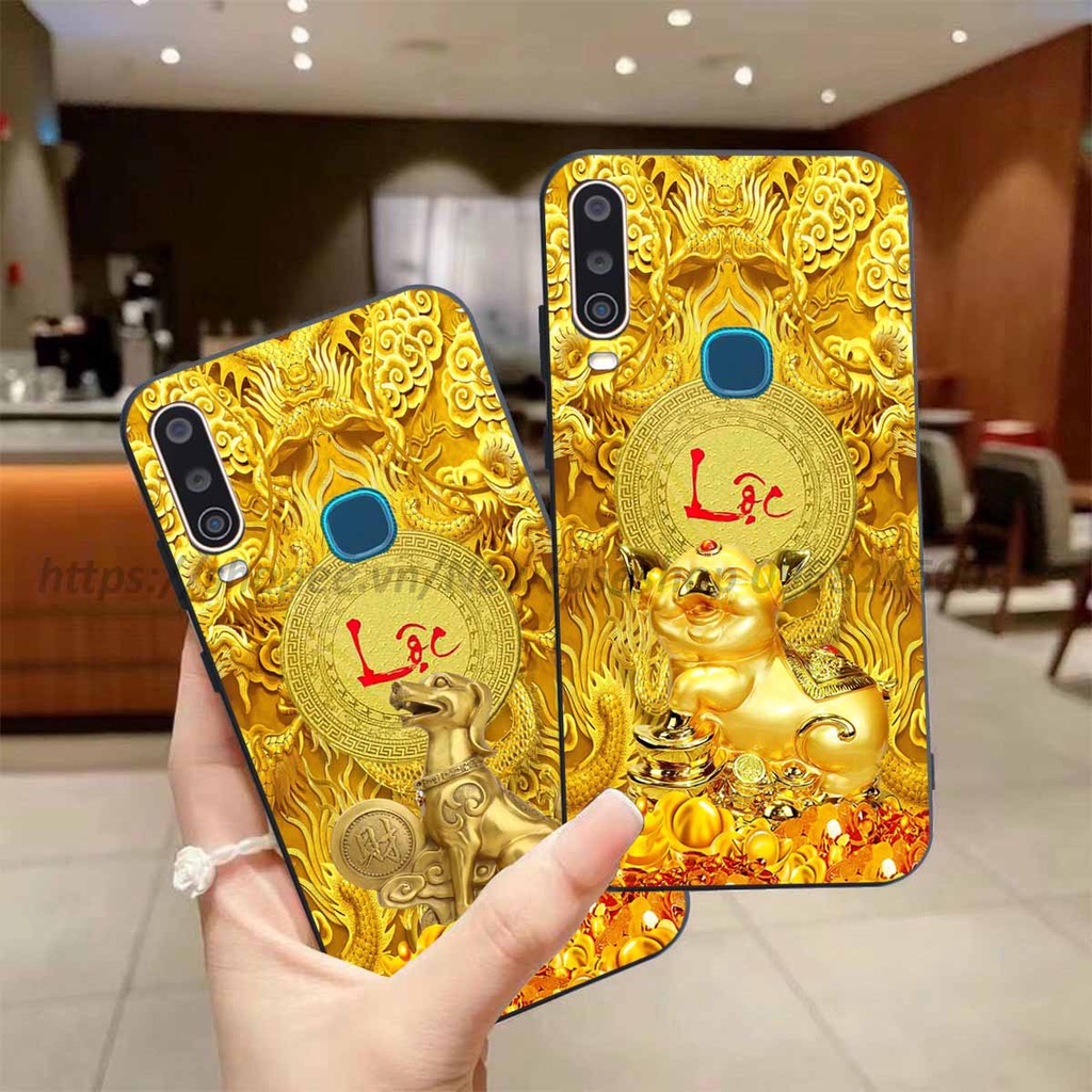 Ốp Vivo U10 / Y11 / Y12 / Y15 / Y17/ Y19/ U3 in hình 12 Con Giáp Tài Lộc 3D
