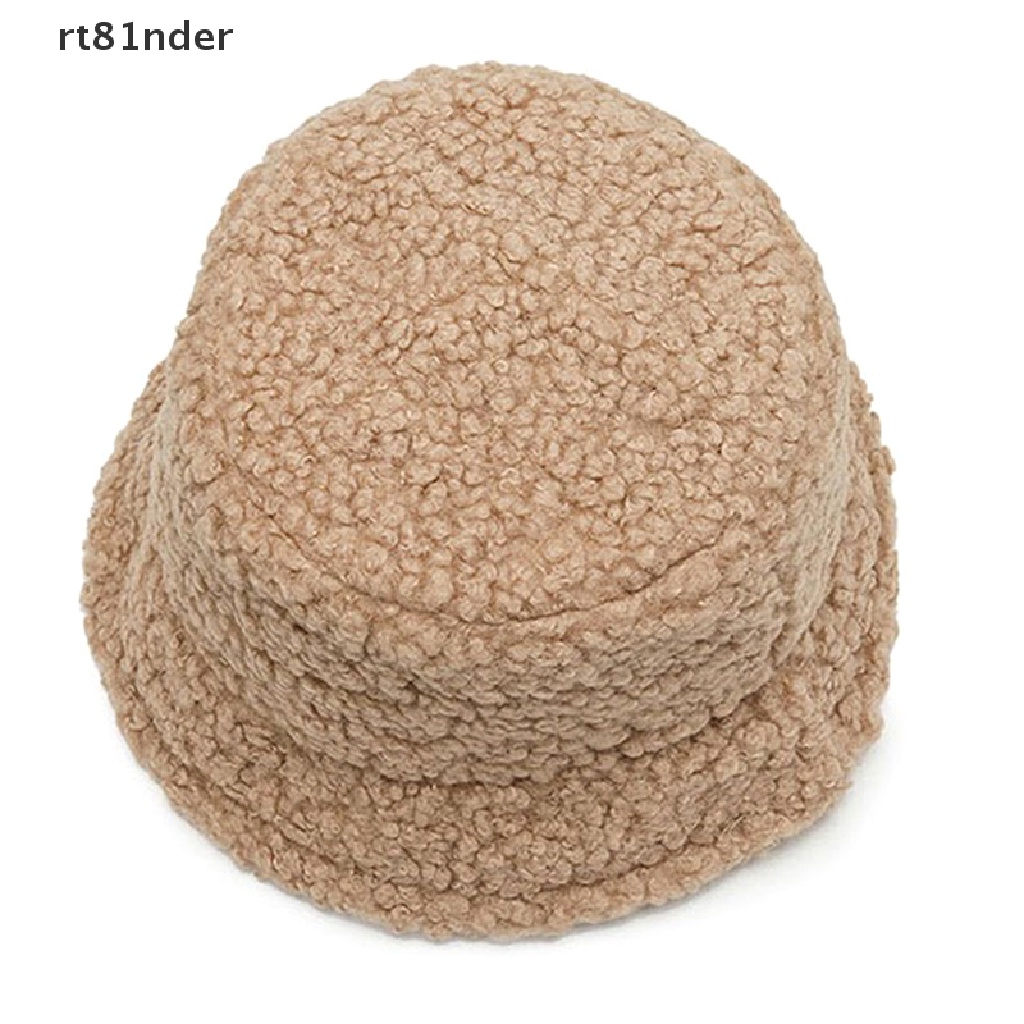 Nón Bucket Chất Liệu Nhung Phối Lông Giả Ấm Áp Thời Trang Mùa Đông Cho Nữ