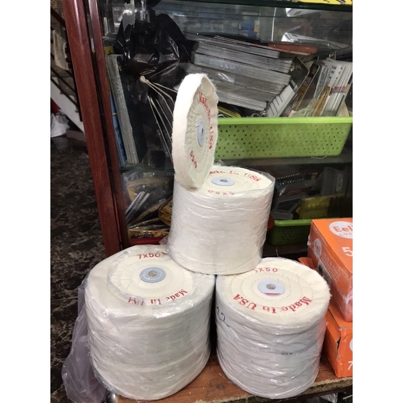 BÁNH VẢI ĐÁNH BÓNG INOX 250mm x50 LỚP VẢI