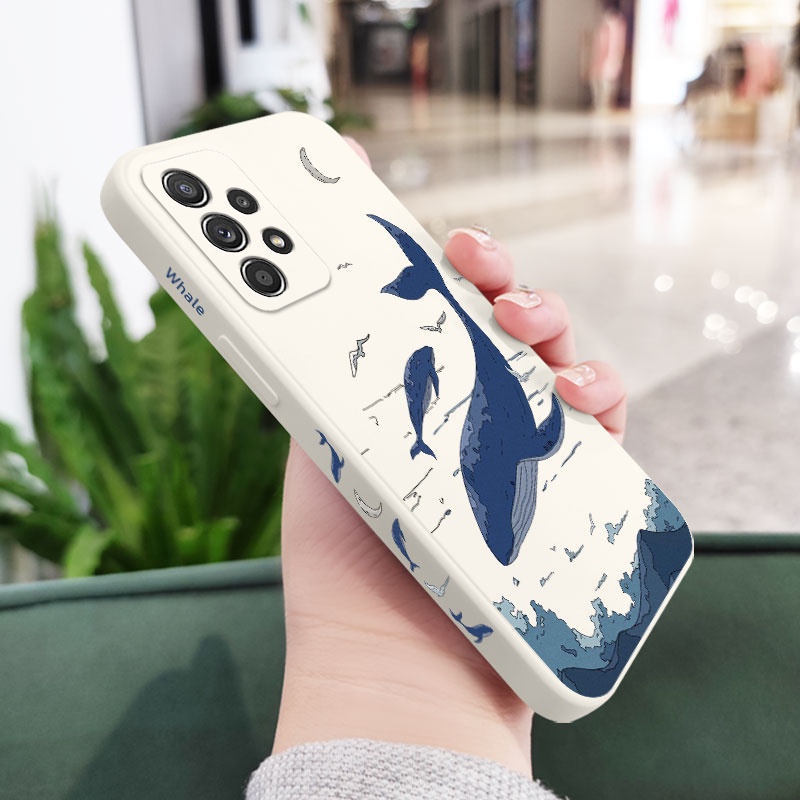 Ốp Điện Thoại Hình Cá Voi Cho Samsung Galaxy A72 A52 A52S A42 A32 4G 5G