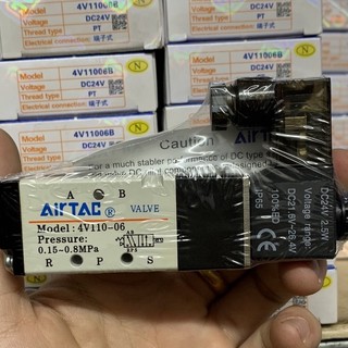 Van điện từ khí nén 5/2 4v110-06 220vac 24vdc